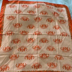 Juicy Couture scarf orange and cream